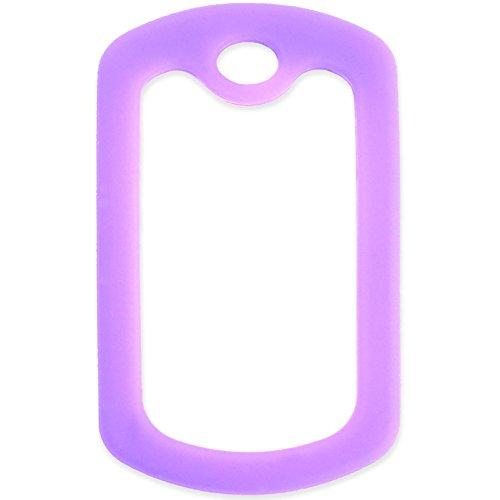 Goods For Giving Custom 2 Pack - Medical Id Medical Alert ID Necklaces with Copper Custom Tags, Purple Silencers, and 30'' USA Chains