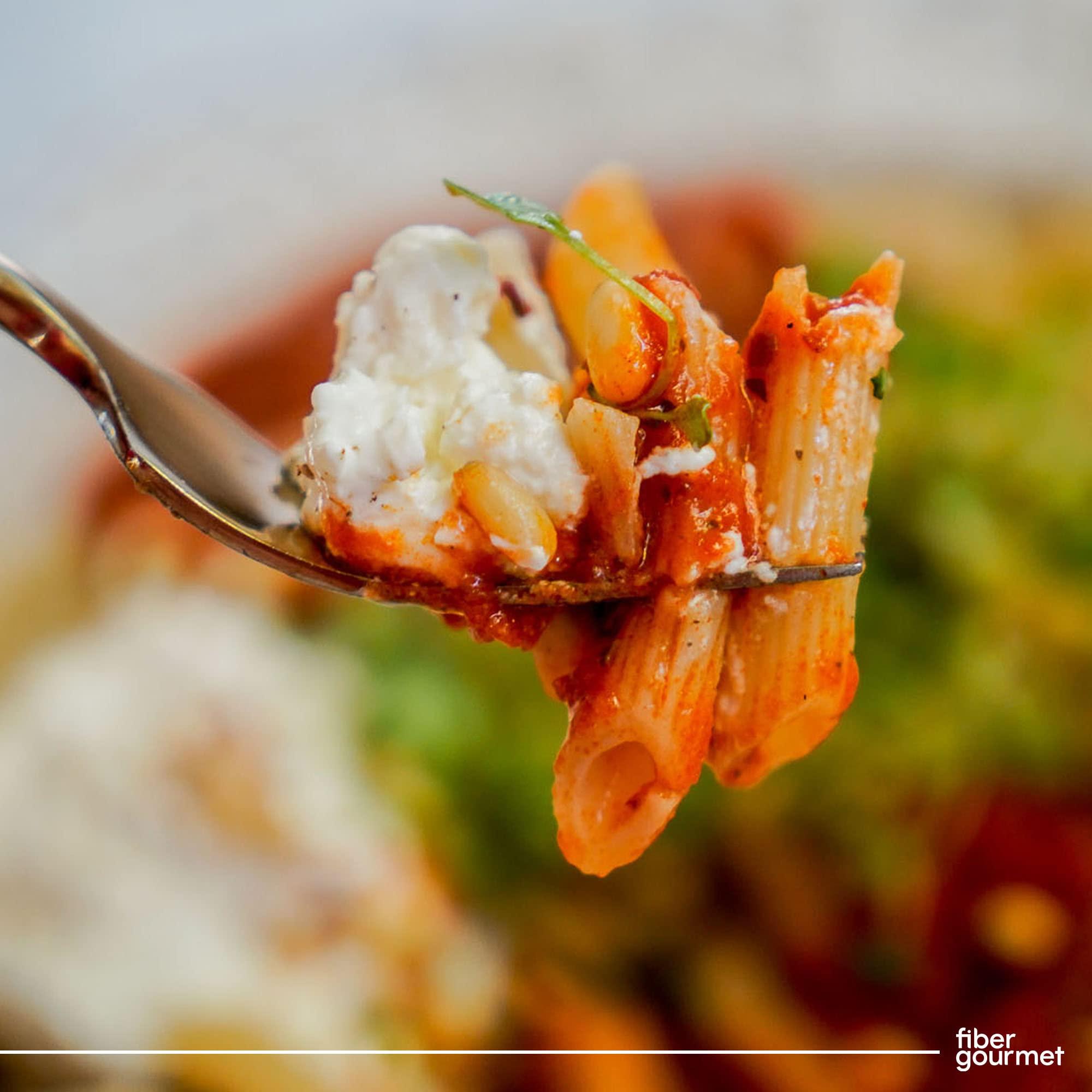 Fiber Gourmet Fiber Gourmet Pasta - Light Penne Pasta - Low Net Carb, Fiber-Rich, Low Calorie, Healthy Pasta - Made in Italy, Kosher, Vegan, Non-GMO - 8 Oz, Pack of 6