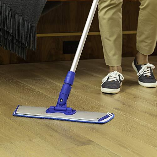Microfiber Wholesale Cinch Mop - Microfiber Mop for Hardwood Floors - Flat Mops System for Wood, Tile, Laminate, Vinyl, 2 Wet Pads Refills, Reusable Micro Fiber Mopping Heads