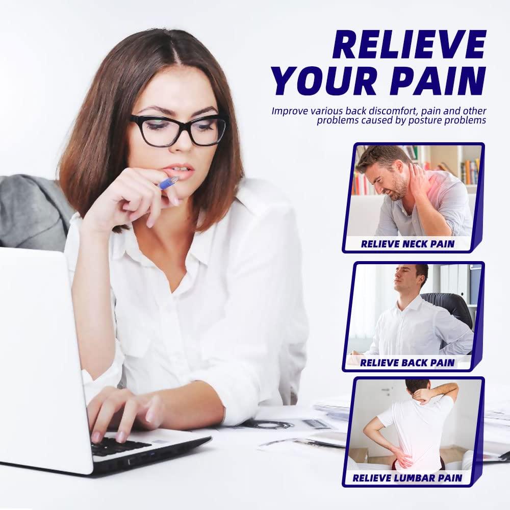 BraceTop Upgraded Posture Corrector Back Brace for Men and Women, New Version Lumbar Support for Posture Improving and Pain Relief, Full Back Support for Neck, Shoulder, Waist Pain