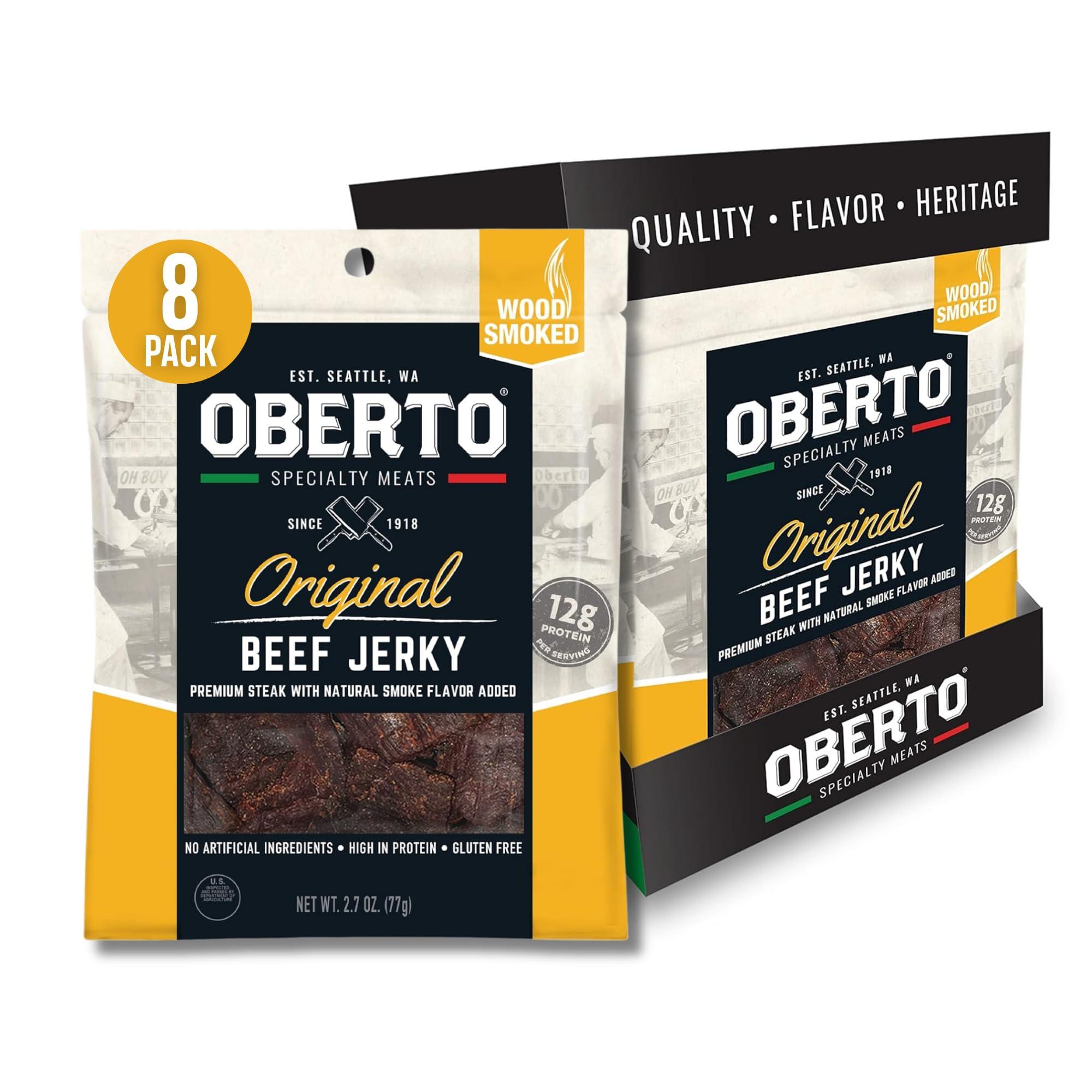 Oberto Oberto Specialty Meats Original Beef Jerky, 2.7 Ounce (Pack of 8)