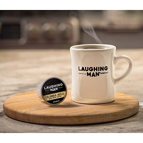 LAUGHING MAN Laughing Man Colombia Huila Keurig Single-Serve K-Cup Pods, Dark Roast Coffee, 60 Count (6 Packs of 10)