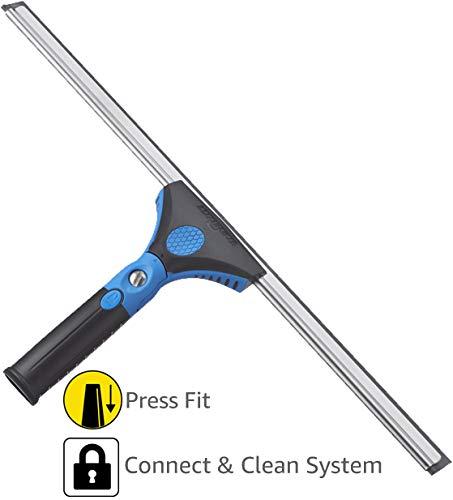 Unger Unger 18-inch Professional Grip Swivel Squeegee  Professional Grade Window Squeegee for the Home, Large Squeegee for Glass Window Cleaning