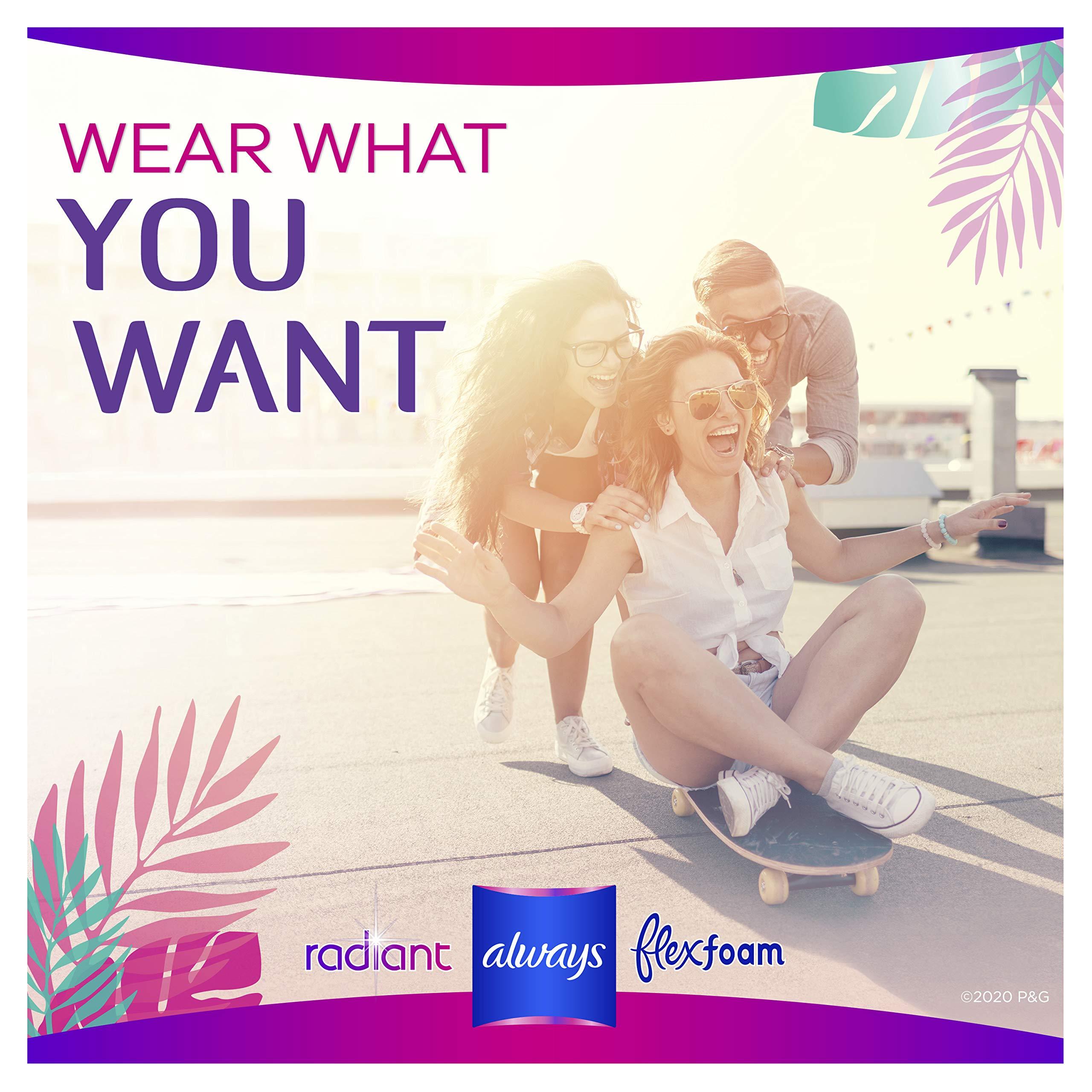 Always Always Radiant Heavy Feminine Pads with Wings, Scented