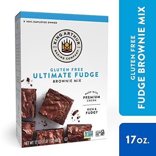 King Arthur King Arthur, Gluten Free Fudge Brownie Mix, Gluten-Free, Non-GMO Project Verified, Certified Kosher, 17 Ounces (Pack of 6)