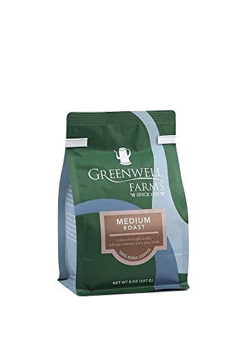 Greenwell Farms Greenwell Farms 100% Hawaiian Kona Coffee - Medium Roast, Whole Bean, 8oz