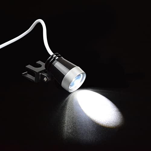 NSKI 2.5X420mm Bonicular Loupes Magnifier with 3W Operation Head Lamp Aluminum Box (Black)