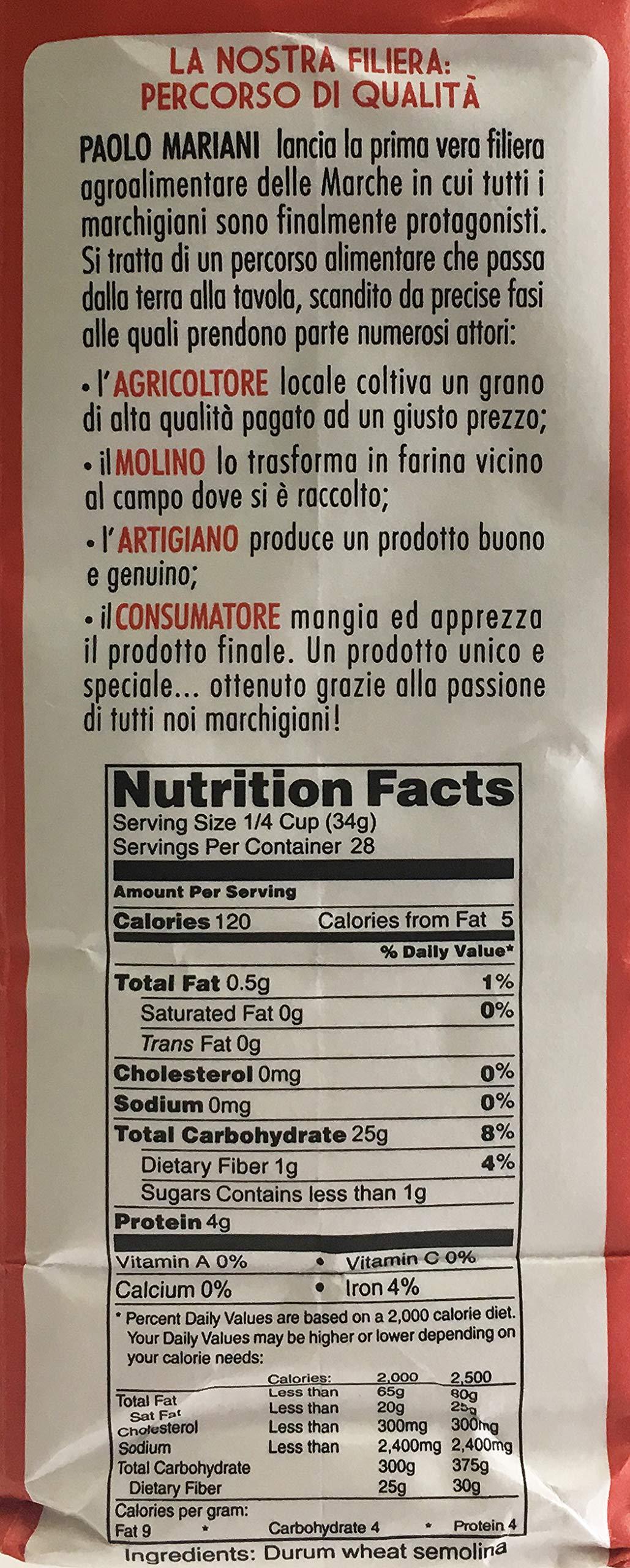 Molino Paolo Mariani Paolo Mariani Durum Wheat Semolina Flour for Bread, Pizza and Pasta 2.2 Lbs