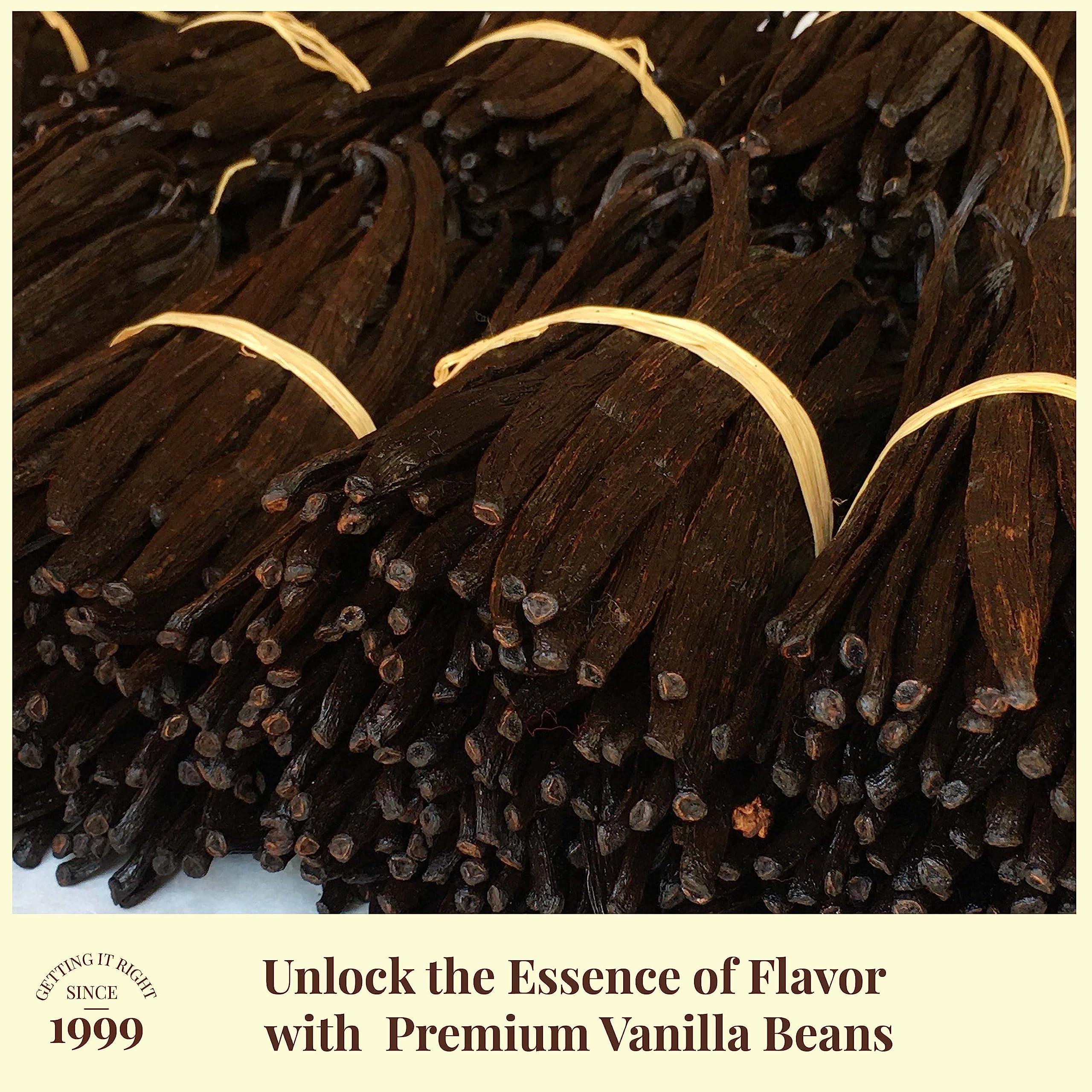 Akshit 5 Lb. Bulk Vanilla Beans Grade A, Whole Vanilla Bean Pods For Restaurants and Home Baking, Natural Vanilla Beans for Making Vanilla Extract