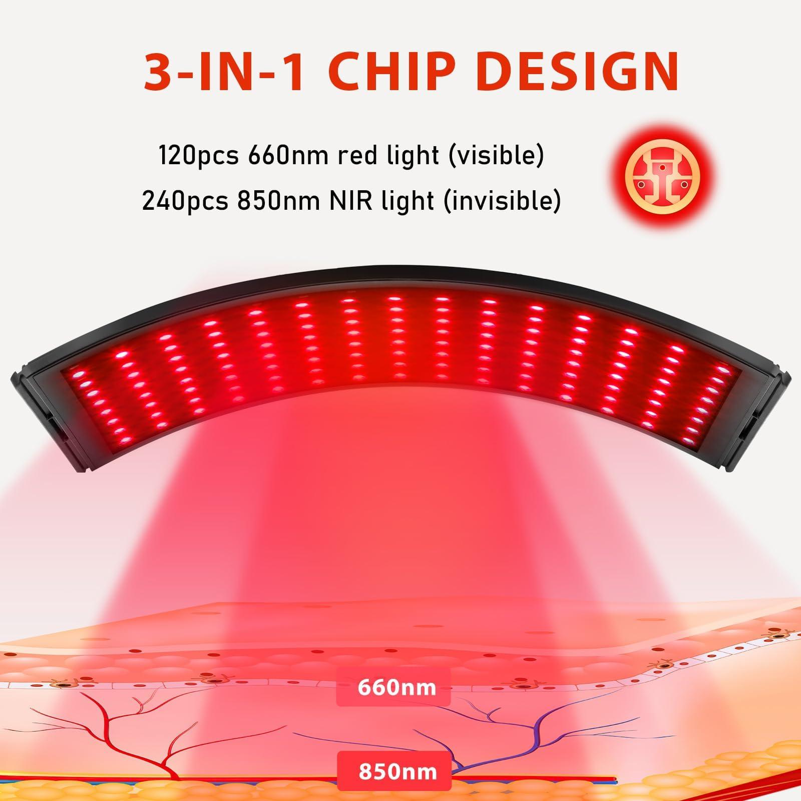 Viconor Red Light Therapy Lamp for Body, Infrared Light Therapy Lamps with Stand 660nm Red Light &850nm Near Infrared Light Therapy Lamp Device for Body at Home with Eyes Protection GogglesBrown Black