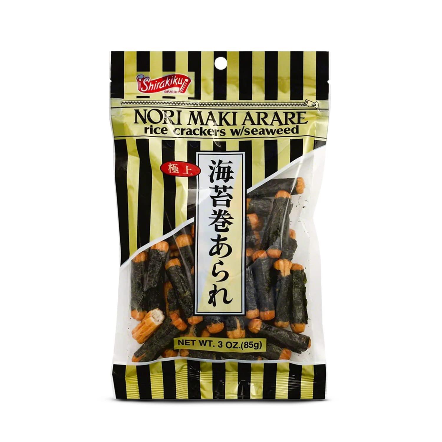 SHIRAKIKU BRAND Shirakiku, Norimaki Arare Rice Crackers, 3 Ounce