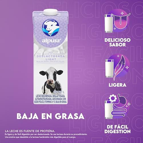 Alpura ALPURA Leche Deslactosada Light 12 Pack de 1 Lt