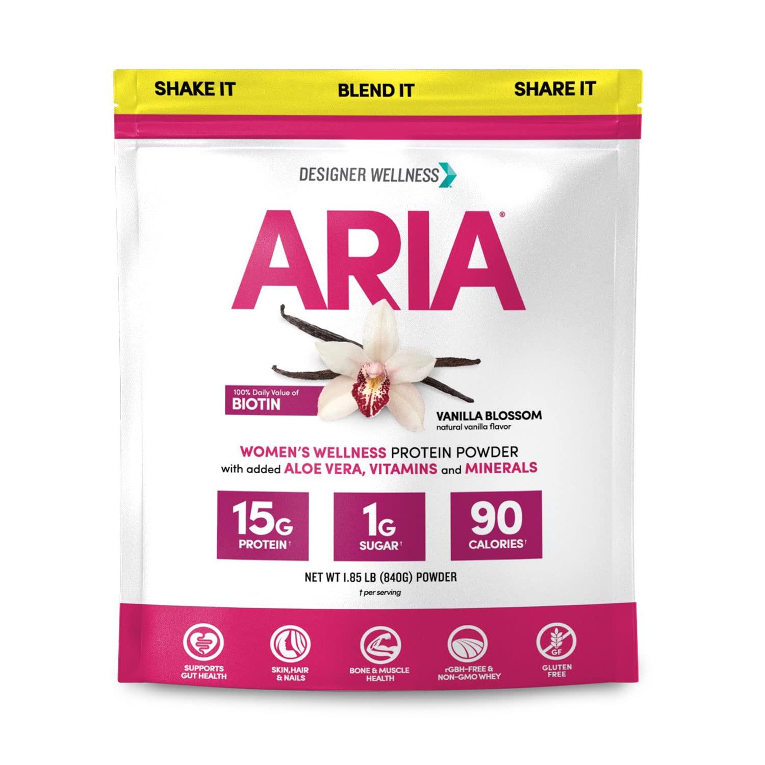 Designer Wellness Designer Wellness Aria Women\'s Wellness Protein Powder Bundled with Protein Smoothies 12 Count Variety Pack