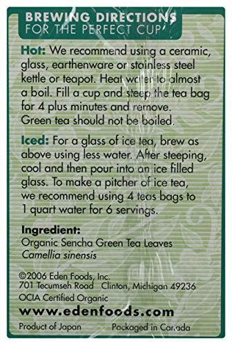 Eden Foods Eden Foods Tea Sencha Green Organic, 16 ct