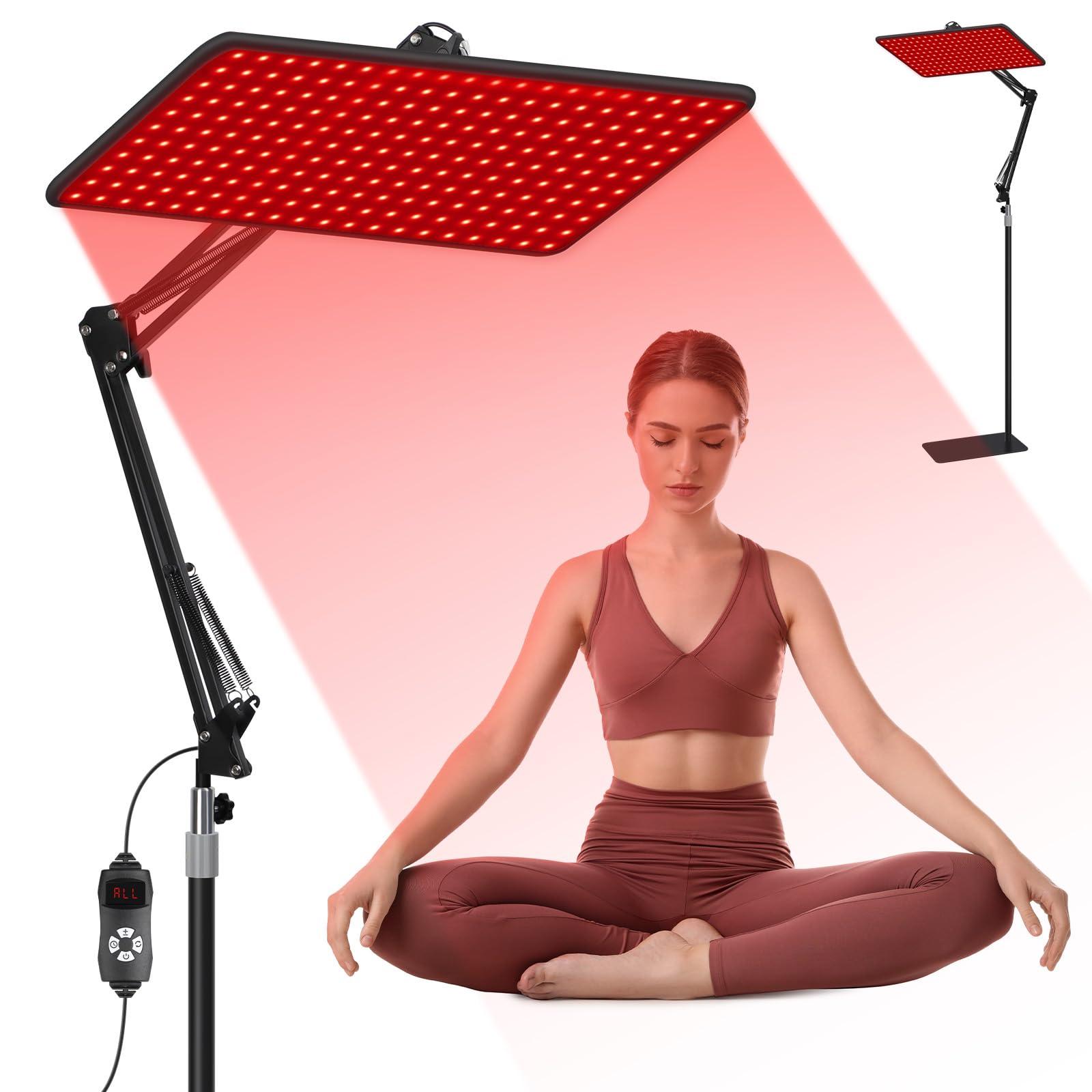 BEICHEN BEICHEN Red Light Therapy for Body and Face, 660nm 850nm 940nm Infrared Redlight-Therapy Lamp Device with Large Panel and Stable Stand at Home, Idea Gift for Women Wife Mom Sister Girlfriend