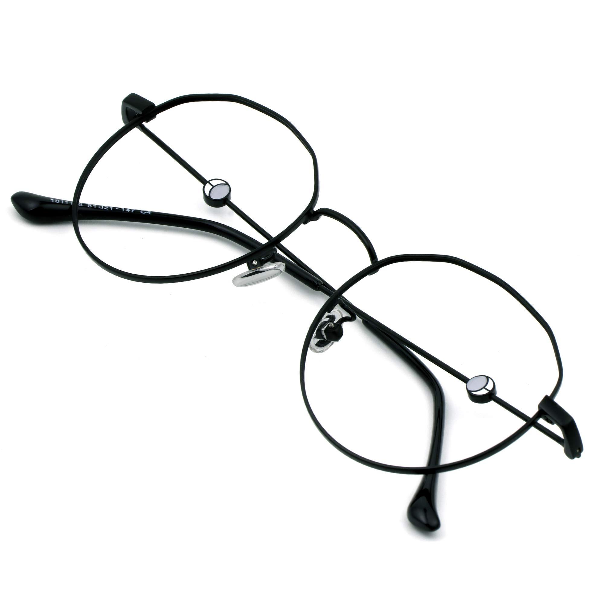 VisionGlobal VisionGlobal Blue Light Blocking Glasses for Computer Reading or Gaming, UV 400 Anti Glare Lenses Help Reduce Eye Strain and Fatigue, Men and Women Frame x4.50 Magnification