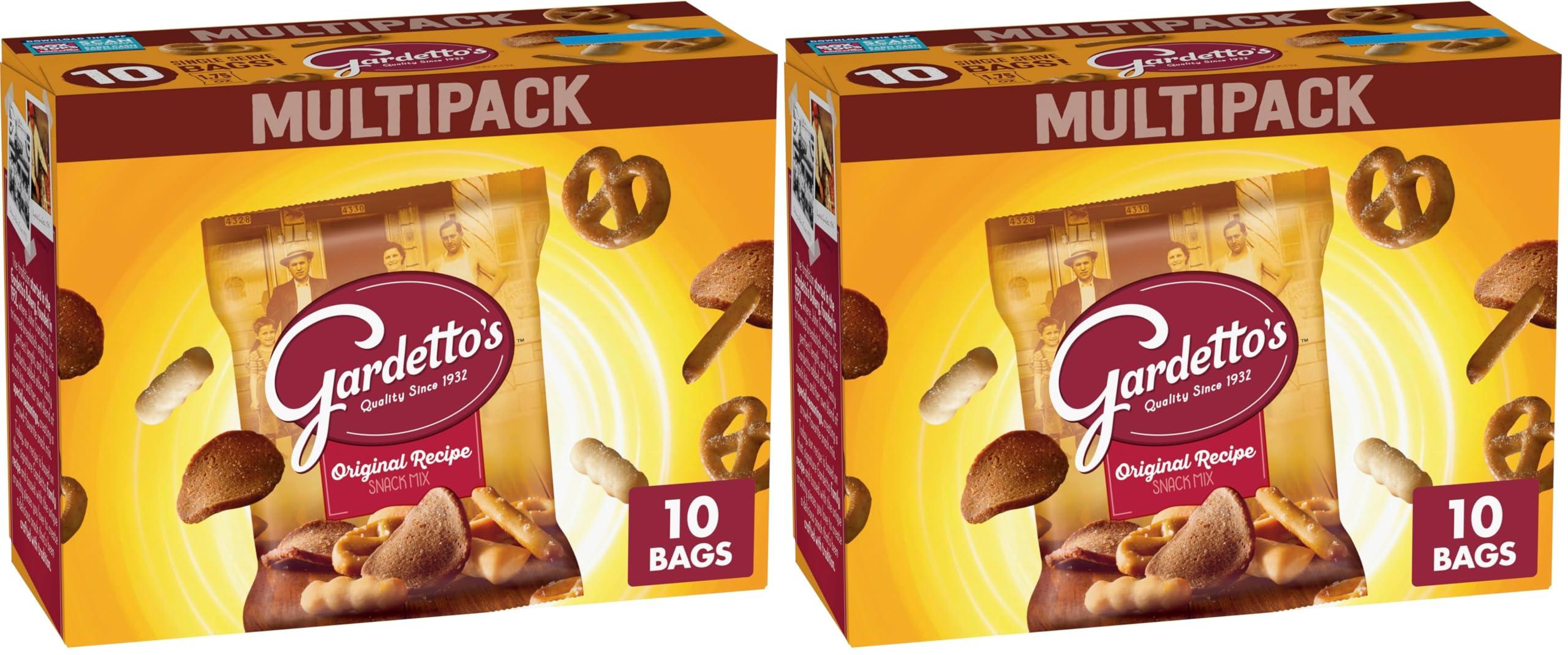 Gardetto\'s Gardetto\'s Snack Mix, Original Recipe, Multipack Snack Bags, 1.75 oz, 10 ct (Pack of 2)