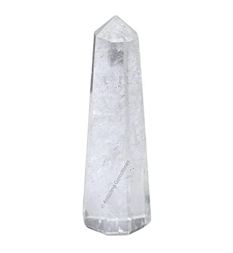 Amazing Gemstone Clear Quartz Crystal Towers ~ Natural Healing Crystal Point Obelisk for Reiki Healing and Crystal Grid (3\" to 4\" INCH)
