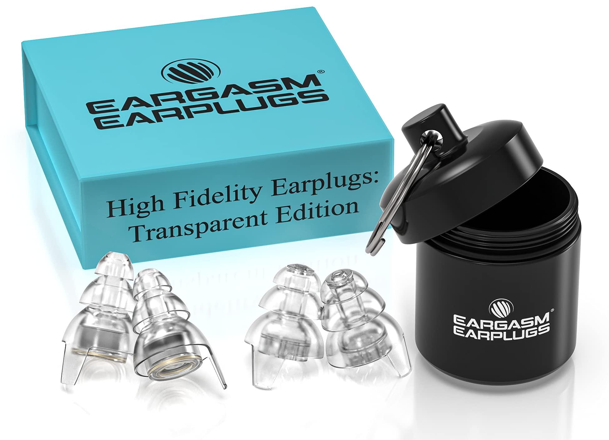 Eargasm Eargasm High Fidelity & Smaller Ears Transparent Edition: Earplugs for Concerts, Musicians, Noise Sensitivity and More
