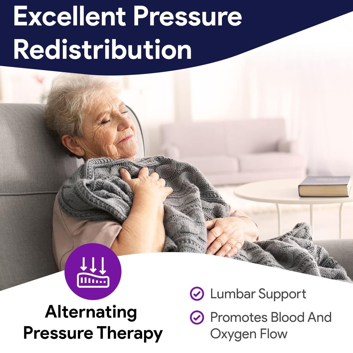 ProHeal Inflatable Geri Chair Cushions - Reclining Chair Medical Pressure Pad for Sores - Alternating Pressure and Weight Distribution- 24\" x 69\" x 3