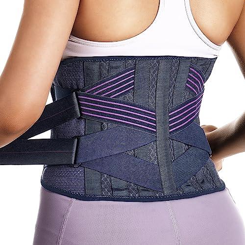 Fitomo Fitomo Back Brace for Lower Back Pain Women, Back Support Belt for Intant Pain Relief from Sciatica Hernated Disc Scoliosis Back Sprain, Adjustable Support for Bending Sitting Standing Heavy Lifting