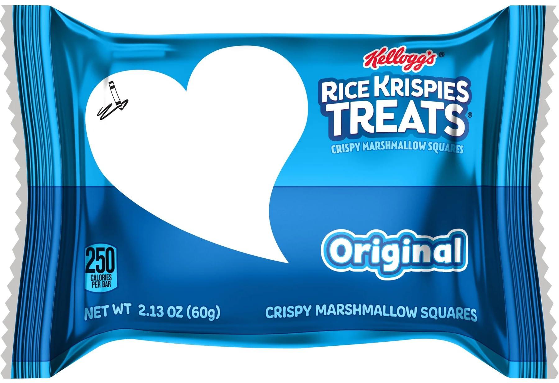 SUPERDEALS Treats Crispy Marshmallow Squares, Kids Snacks, Snack Bars, Original, 2.13 Ounce pack of 6 Bars Bigger Squares to Enjoy, bundled by SUPERDEALS with mistery gift