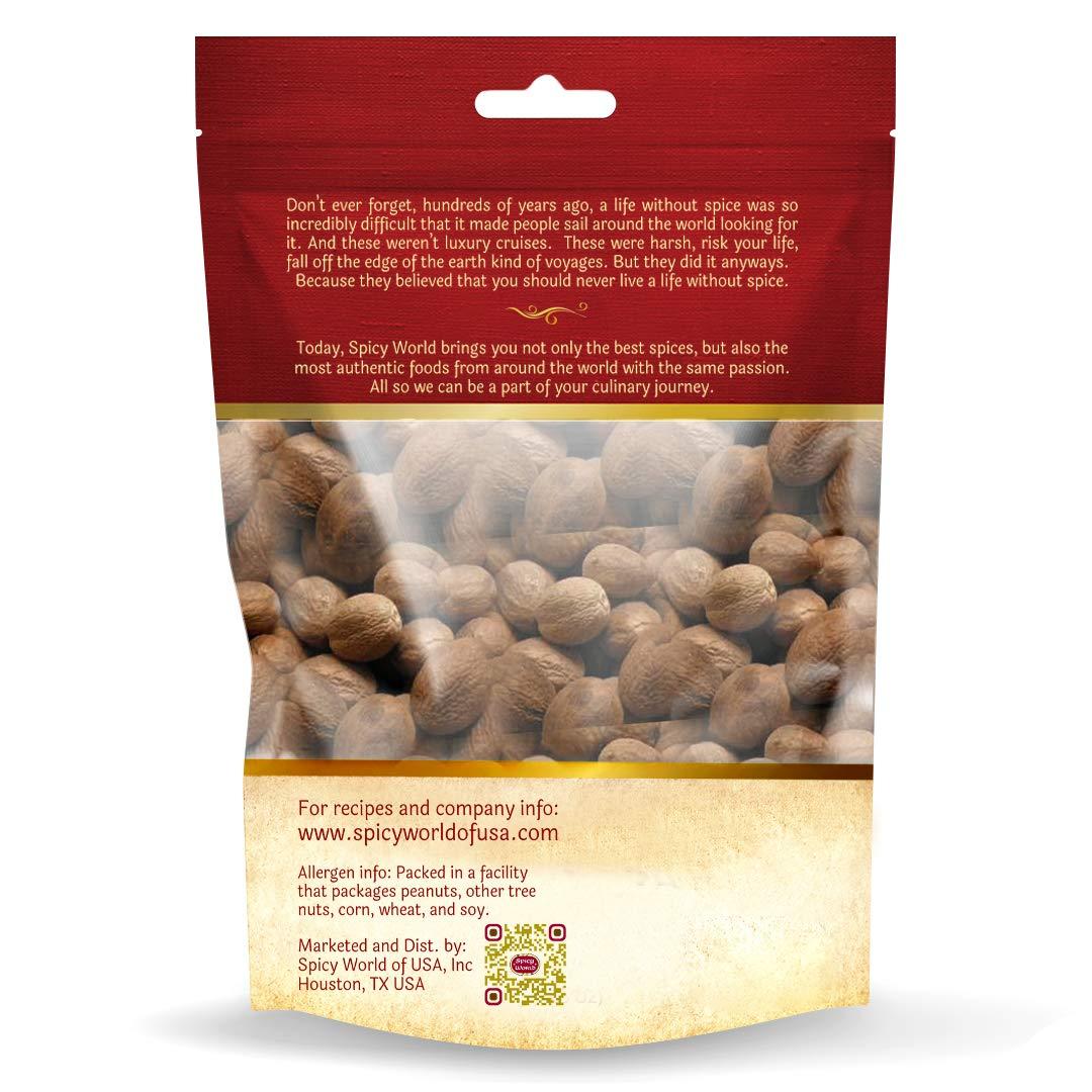 Spicy World Spicy World Whole Nutmeg 1.75 Ounce (50g) - Pure, Non-GMO, All Natural, Vegan