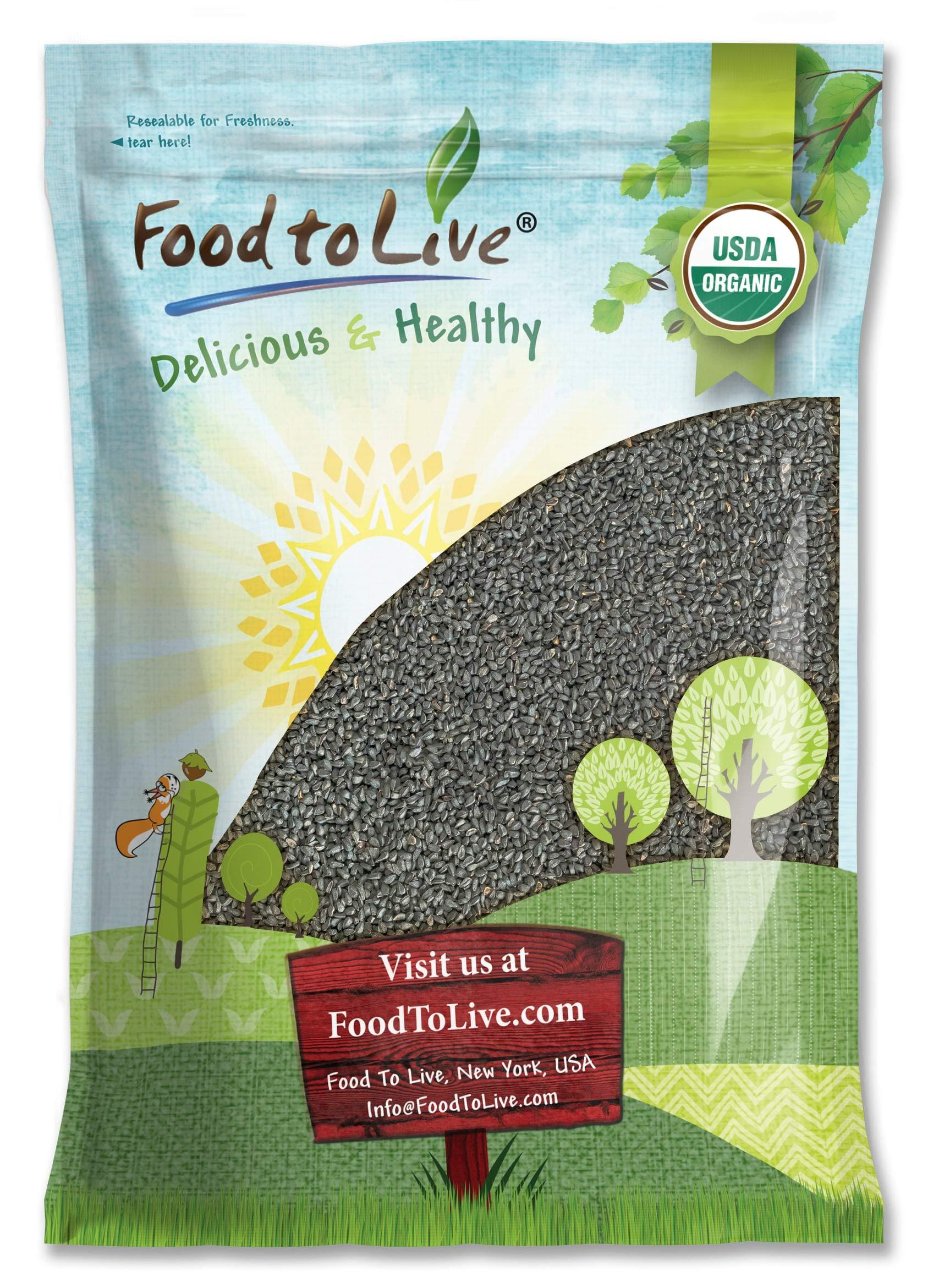Food to Live Food to Live Organic Black Cumin Seeds, 7 Pounds - Non-GMO, Kosher, Bulk Black Caraway. High in Iron, Calcium & Magnesium. Great for Cooking, Spicing, & Seasoning.