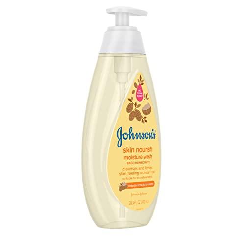 Johnson's Baby Johnson\'s Baby Skin Nourishing Moisture Baby Body Wash with Shea & Cocoa Butter, Hypoallergenic & Tear Free Baby Bath Wash, Paraben-, Dye-, Sulfate & Phthalate-Free, 20.3 fl. oz