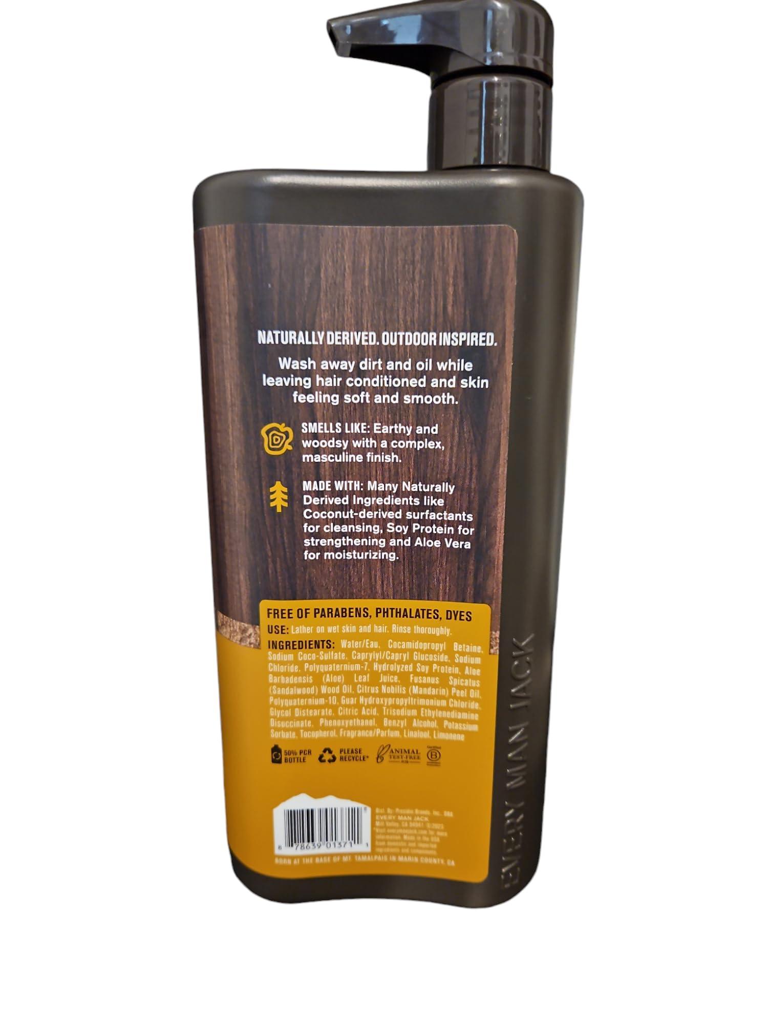 Every Man Jack WASH MENS 3N1 SANDALWOOD