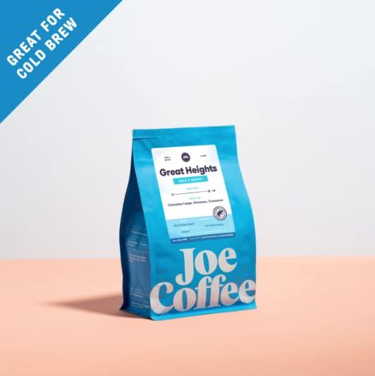 JOE COFFEE COMPANY Joe Coffee Company - Great Heights Whole Bean Specialty Coffee, 12 oz Bag | NYC Roaster, Rainforest Alliance Certified, Kosher, Climate-Friendly