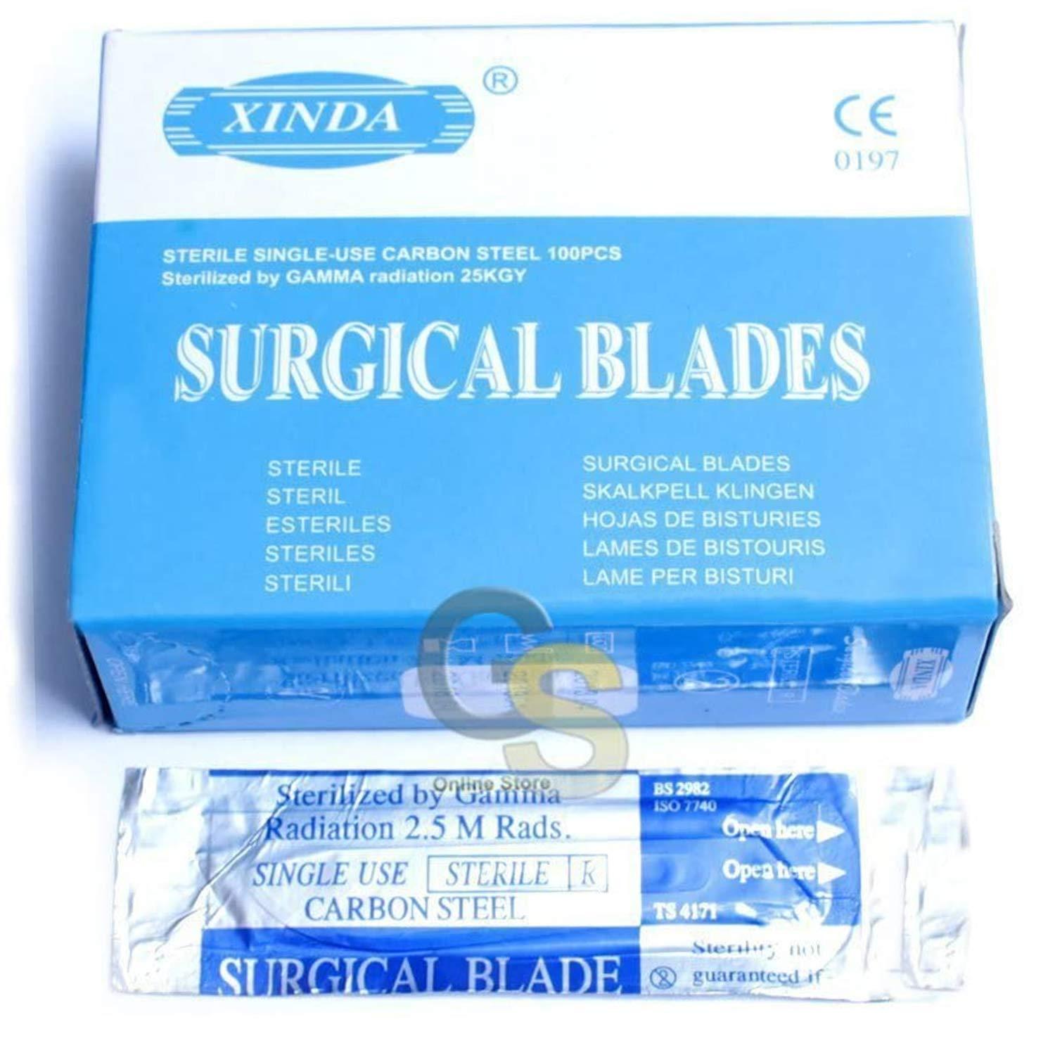 G.S Dental 100 Pieces of Scalpel Blades #24 G.S Instruments