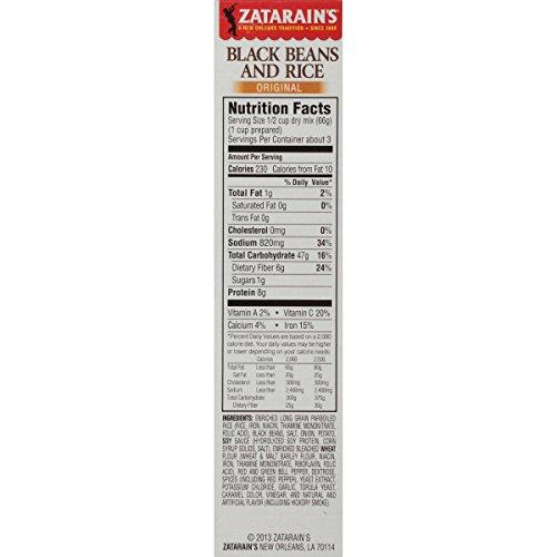 Zatarain's Zatarain's Black Beans & Rice, 7 oz (Pack of 12)