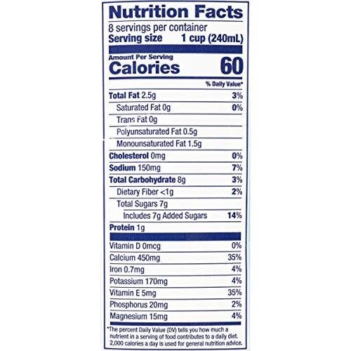 Blue Diamond Almonds Almond Breeze Dairy Free Almondmilk, Original, 64 Ounce (Pack of 8)