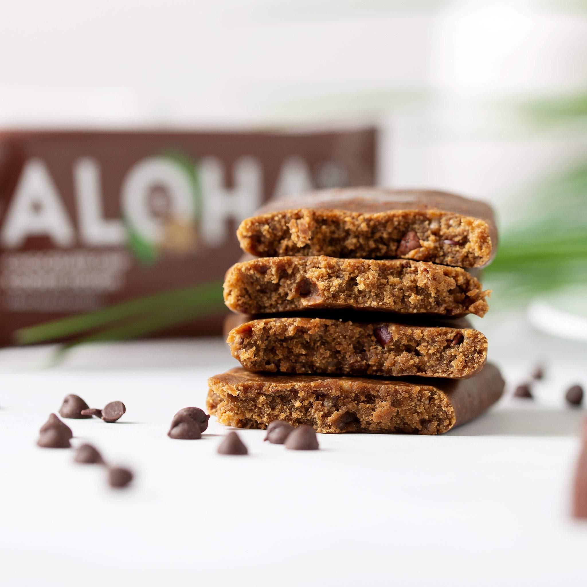 ALOHA ALOHA Organic Plant-Based Protein bar, Chocolate Chip Cookie Dough, 1.98 Oz