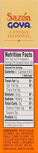 Goya Goya Foods Sazón Seasoning with Coriander & Annatto, 3.52 Ounce (Pack of 18)