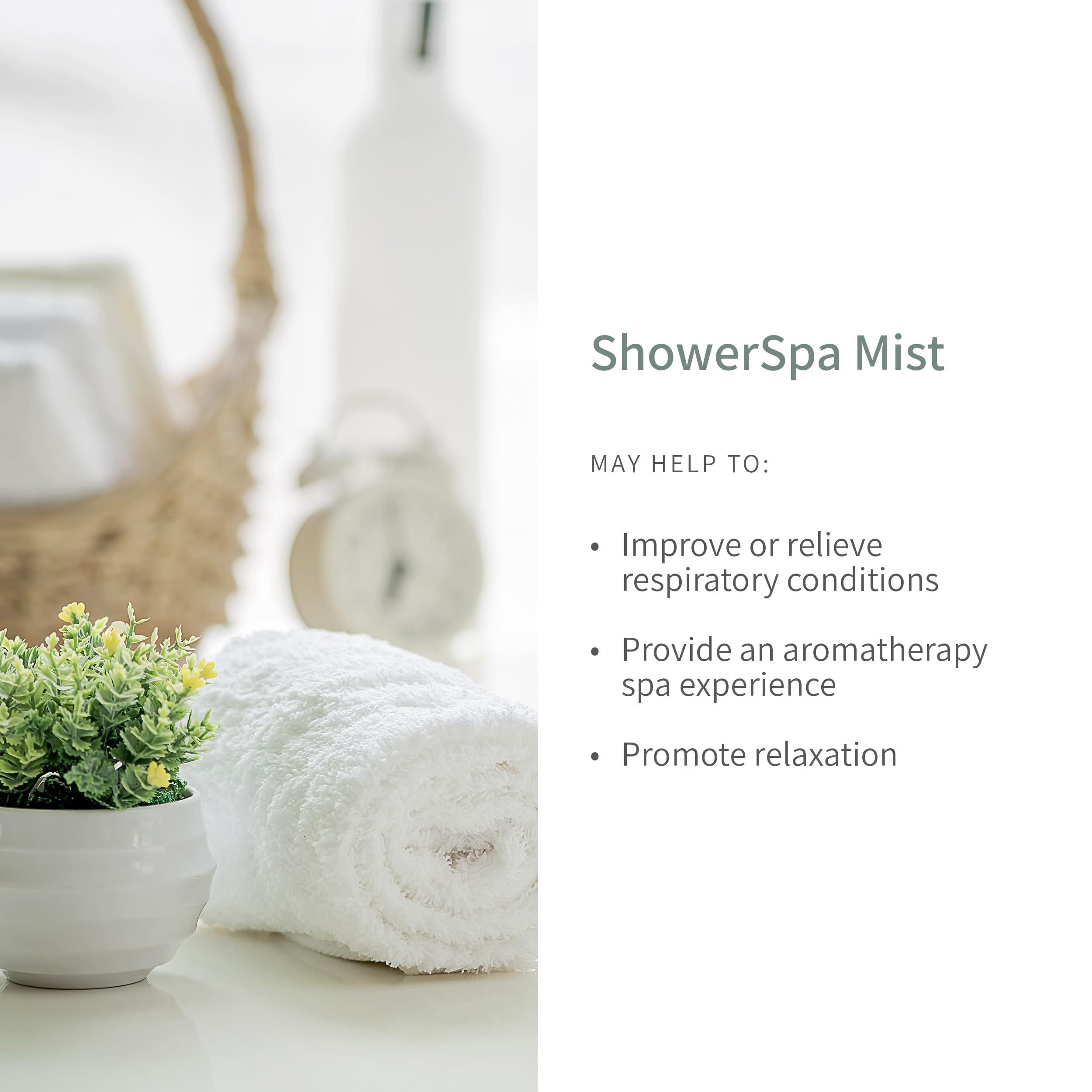 European Spa Source European Spa Source Jasmine + Eucalyptus Shower Spa Mist Spray for Aromatherapy, at Home Spa Experience, Sinus Congestion Relief, and Tension Relief, 4 fl oz.