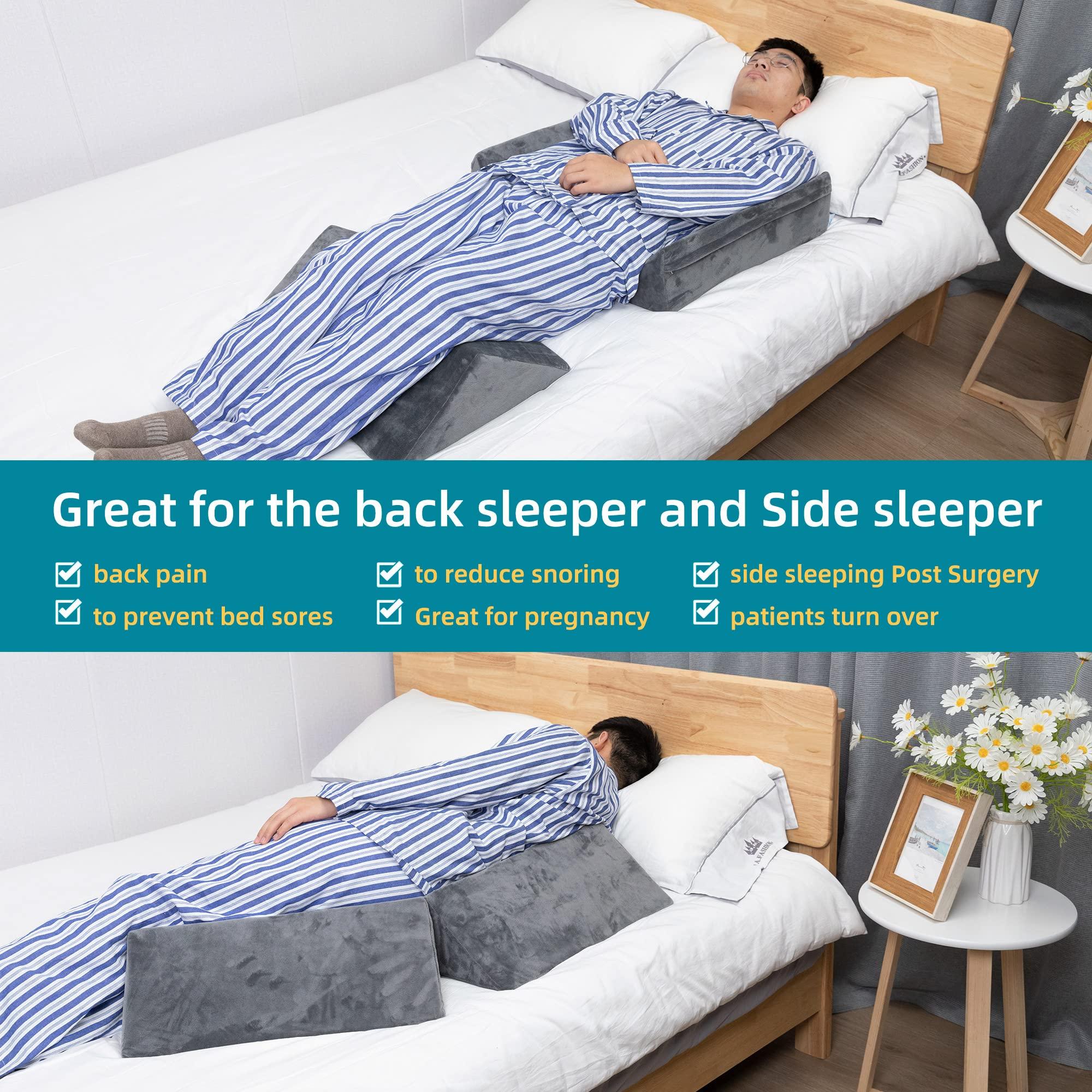 Fanwer Fanwer Bed Wedges & Body Positioners for Elderly (3 in 1),40 Degree Triangle Wedges for Bed Positioning,Triangle Pillow for After Surgery, Wedges for Bedsores,Wedge Pillow for Positioning