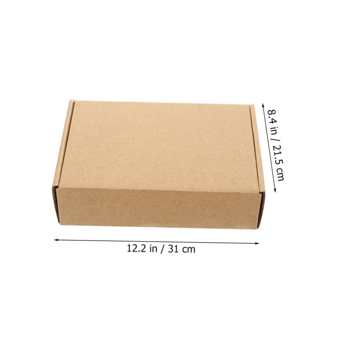 SUPVOX 15pcs Box Kraft Paper Box Bulk Fresh Flowers White Cardboard in Bulk White Mailbox Bulk Items for Maid of Honor Christmas Corrugated Paper Bridesmaid Cardboard Box