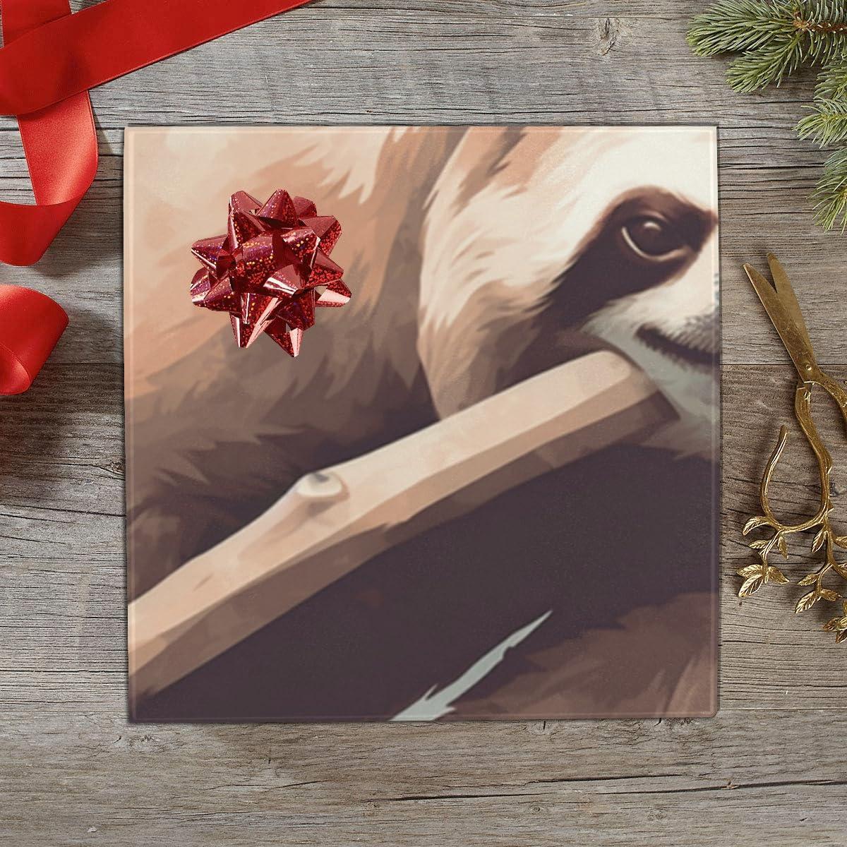 DNOVING DNOVING 2 Rolls Sloth Birthday Wrapping Paper - 58 x 23 inch Gift Wrapping Paper for Boys & Girls Birthday & Christmas GWP-149075397