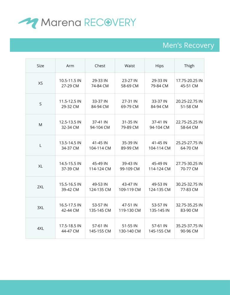 MARENA Marena MV Stage 1 Mens Adjustable Sleeveless Compression Vest  Post-Surgery Support Garment