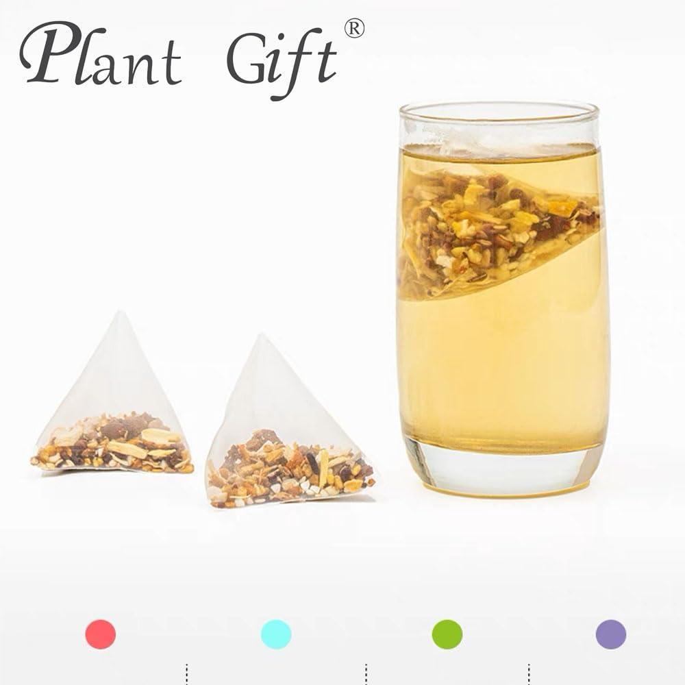 Plant Gift 100% Pure Natural Herbal Tea, Radix Fici Hirtae Poria cocos Bean Jelly Tea Bag, 250g/8.81oz (5g*50bags) Tartary buckwheat, Coix seed, Poria cocos, Caffeine Free, No Additives, Non-GMO