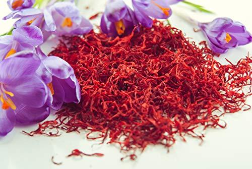 Vanilla Bean Kings Premium Saffron Threads, Pure All Red Saffron Spice | Super Negin Grade | For Culinary Use Such as Tea, Paella, Golden Milk, Rice, & Risotto (10 Grams)