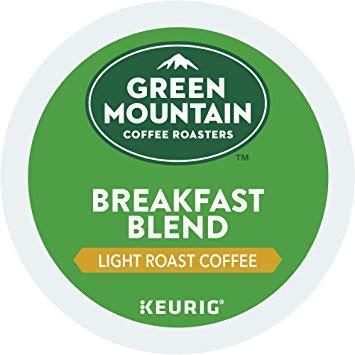 Green Mountain Coffee Roasters Green Mountain Breakfast Blend Light Roast Keurig K-Cup Coffee Pods, Excellent