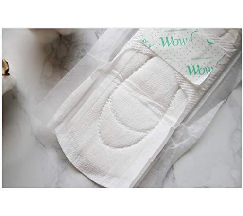 WOW Cotton WOW Cotton Menstrual Large Pads Ultra Thin Natural Sanitary Napkins with Wings Feminine Cotton Long Pads 11"(28cm), Pack of 4 (40 Total)