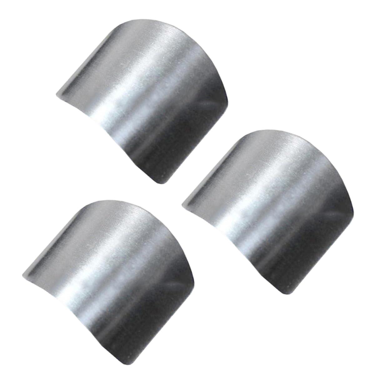 Healvian Healvian 6 Pcs Home Kitchen Tool Hand Protector for Knife Fingerling Trap Nail Protection Gel Hand Support Tape Finger Care Protector Household Tools Fingertip Protectors Thumb Ring Silver