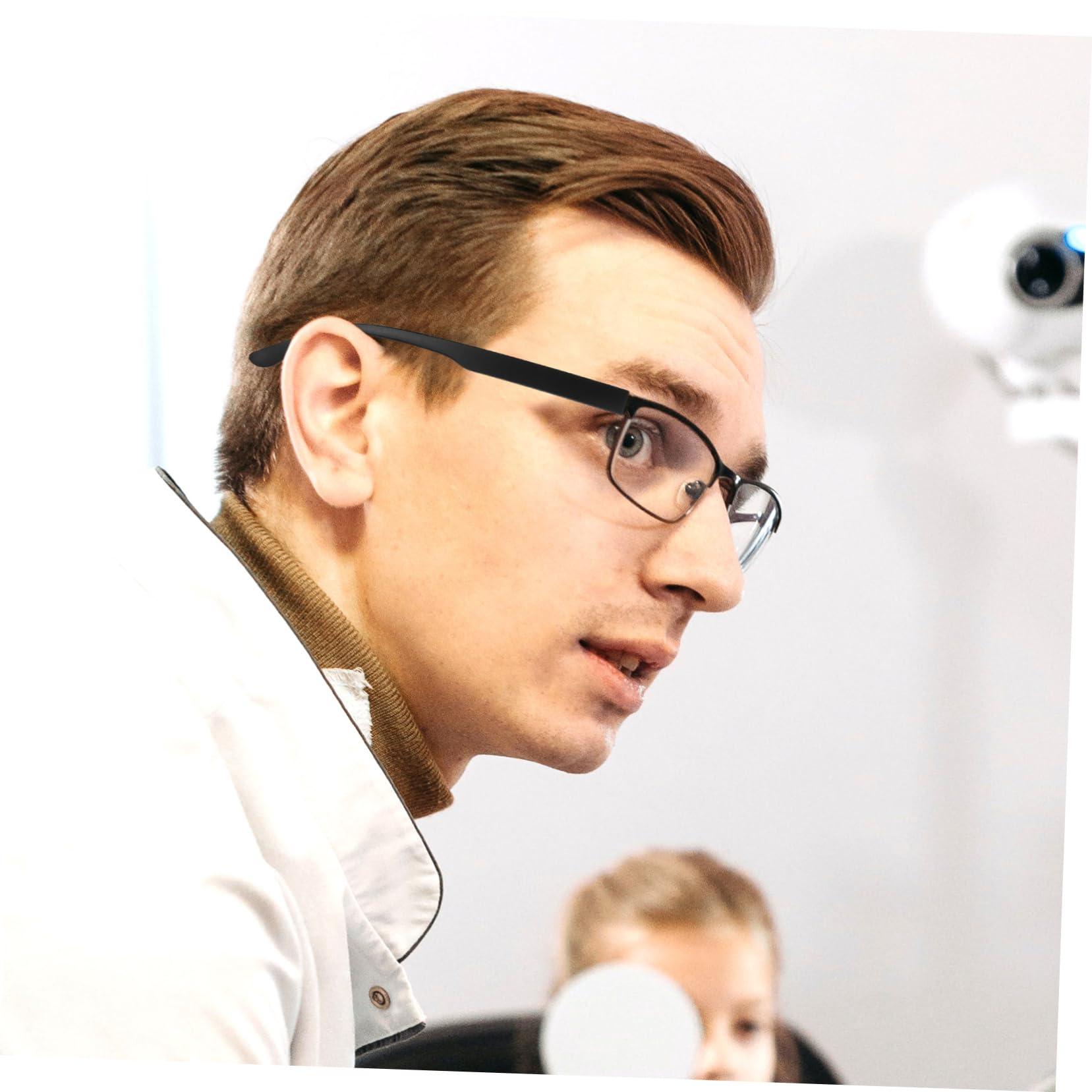 SEWOART SEWOART 1 Pair Glasses Accessories Replacement Glasses Holder Glasses Leg Sunglasses Man Screwdriver Glasses Temple Covers Chain Glasses Cleaning Cloth Car Watch Repair Kit Arm Black Metal