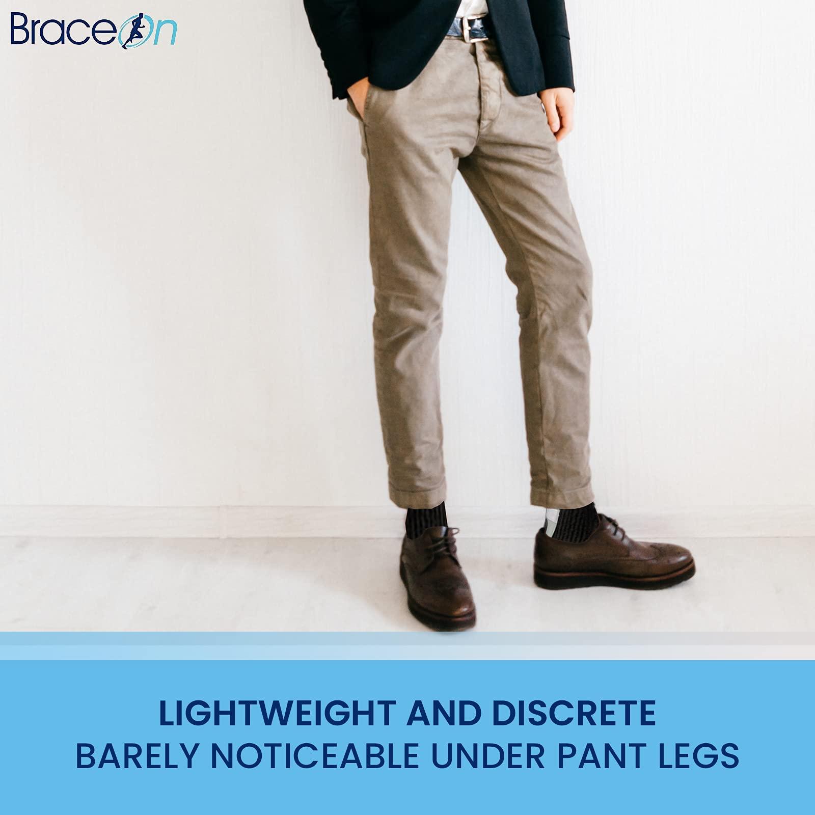 Brace On Swedish Deluxe AFO Drop Foot Stabilizer Brace, Drop Foot Stabilizer, Drop Foot Braces for Women, AFO Brace and Foot Drop Braces, Foot Boot for Injured Foot, Women, Left