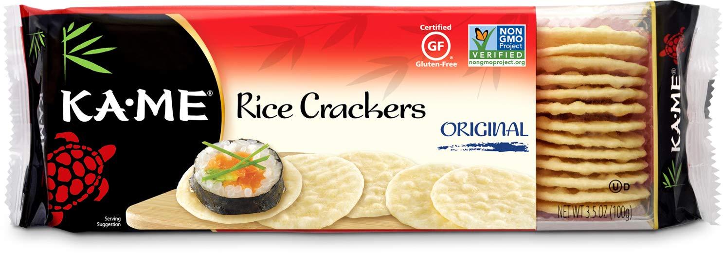 KA-ME Ka-Me Gluten Free Rice Crackers, Original, 3.5 Ounce