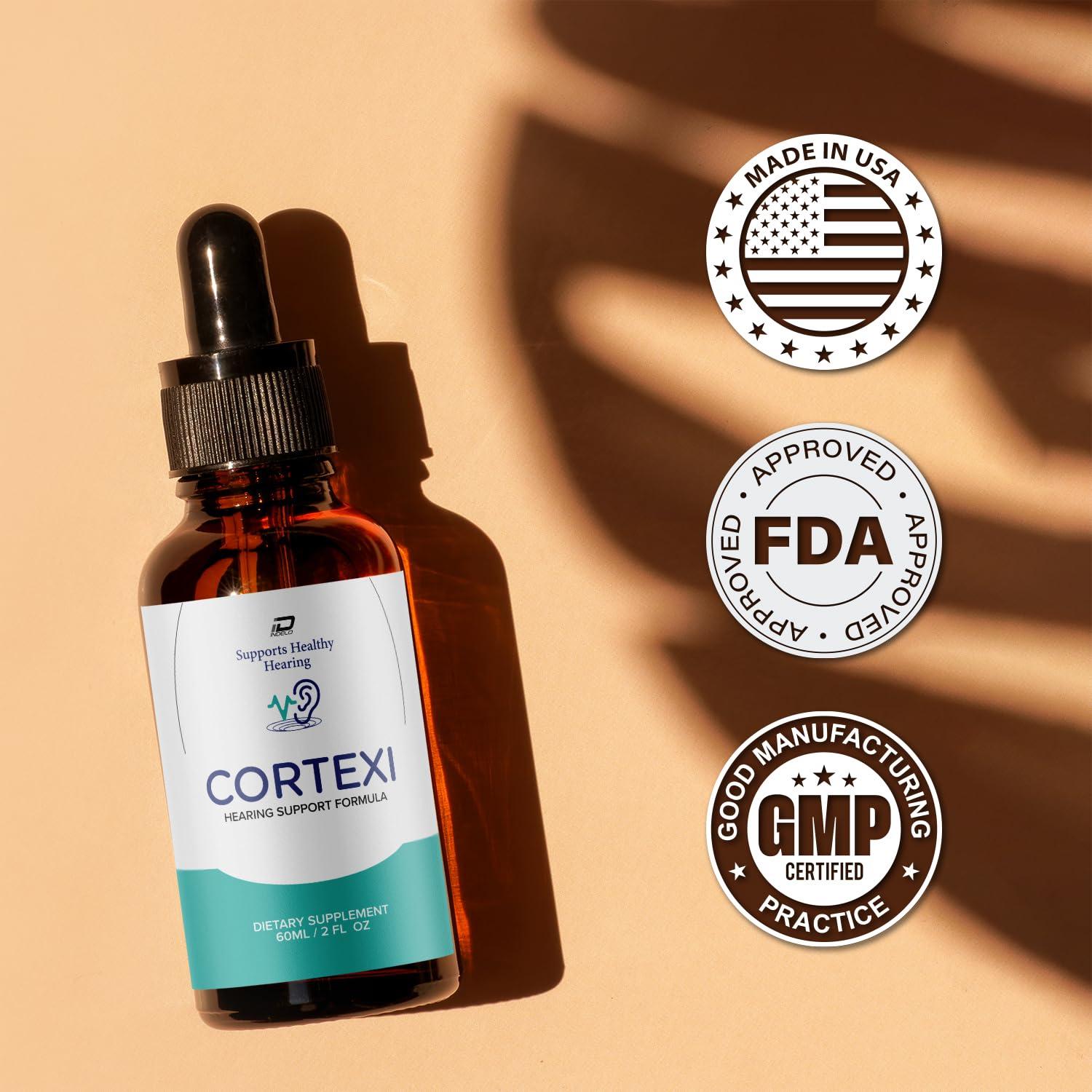 Indelo Indelo Cortexi Tinnitus Ear Drops - Cortexi 24, Cortexi Liquid Drops, Cortexi Reviews, Cortexi Drops for Ear Relief (2 Pack - 120 ML)
